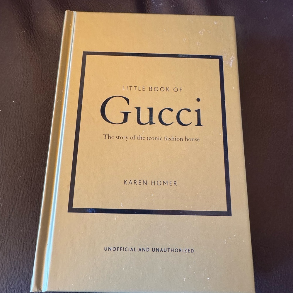 Gucci Gold Hardcover Book